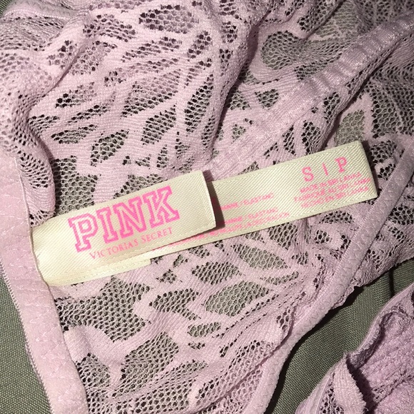 PINK Lace Bralette - Picture 2 of 3